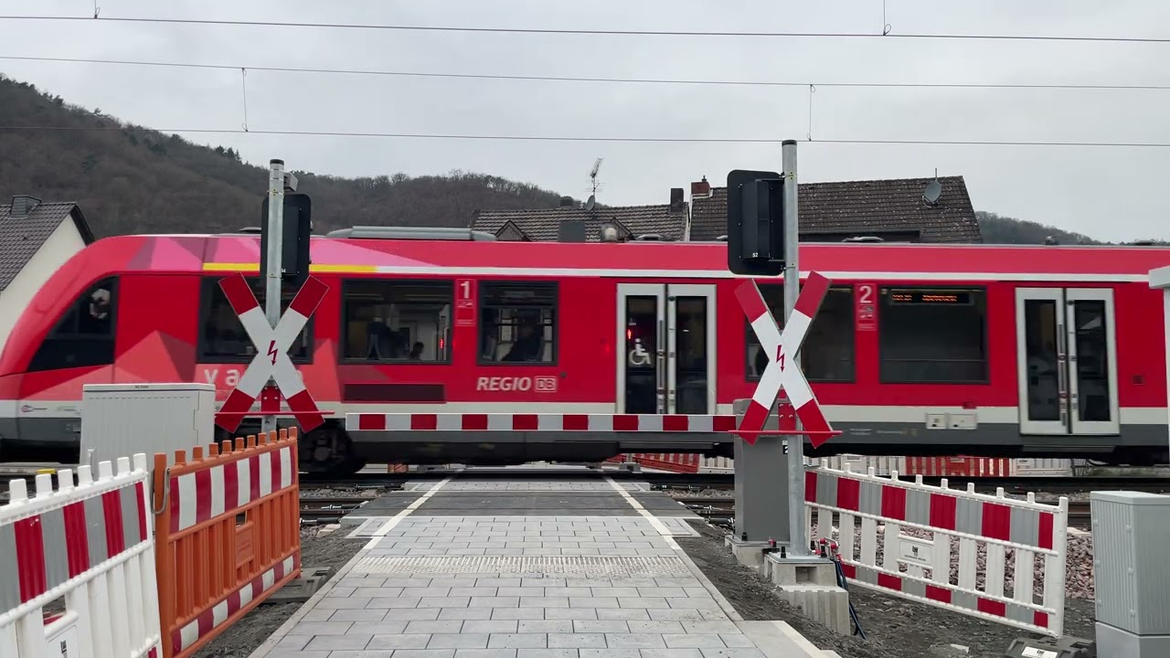 [4K] Rail crossing Dernau [DE] ⨉ Bahnübergang ⨉ Spoorwegovergang | Rail crossings DE
