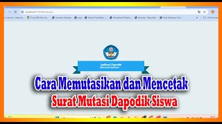 How to Process Student Transfers and Print Transfer Letters in Dapodik