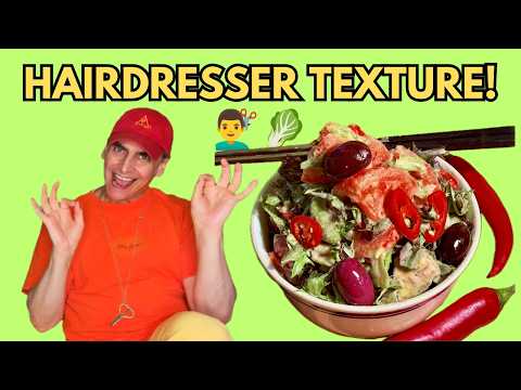 Video Frisée Salad: Avocado Tomato Olive Red Chili with Garlic Onion Cashew Dressing ~ Take 3