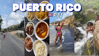 PUERTO RICO VLOG| VIEQUES BLACK SAND BEACH| HIDDEN WATERFALL HIKE |COVID19 TRAVEL