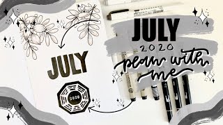 Plan With Me | July 2020 Bullet Journal Setup