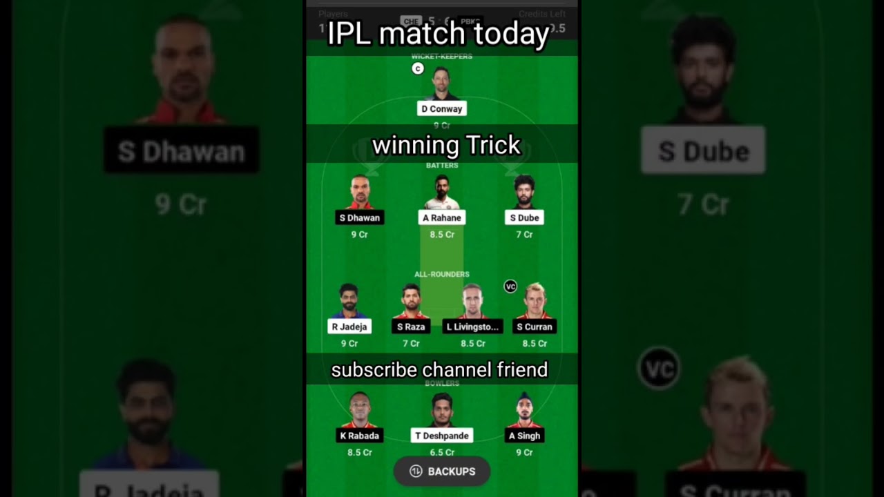 CHE vs PBKS Prediction ! Winning Trick ! Dream 11 Team ! IPL 2023 