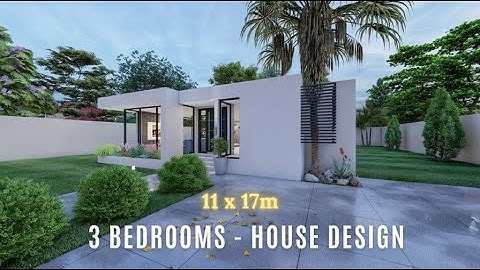 Modern House Design idea  11 x 17 Meters (Simple and Modern)  3Bedrooms
