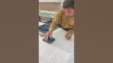 Block Print Love on Fabric 💙 #BlockPrint