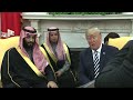 Trump to saudi crown prince 3 billion 533 million 525 million thats peanuts for you