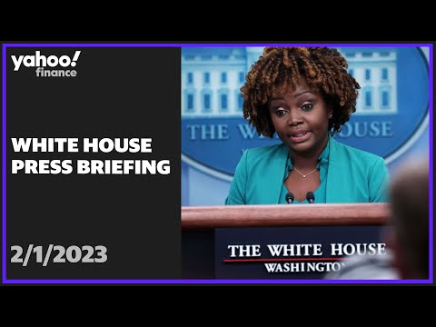 Live: white house press secretary karine jean-pierre holds briefing