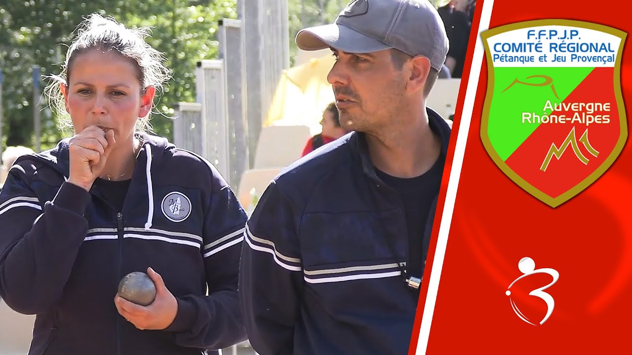 Miniature : Demi-finale du doublette mixte : MOUNIER vs TANCHON - Championnat Auvergne Rhône-Alpes de pétanque