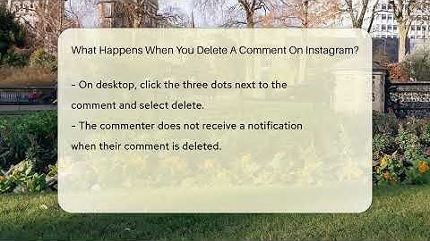What Happens When You Delete A Comment On Instagram? - Everyday-Networking