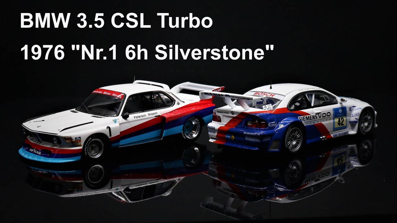 Miniature BMW 3.0 CSL Turbo – Peterson Nilsson Silverstone 1976 – Spark 1/43 (neuf)