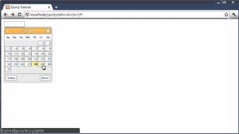 jQuery Tutorial - 155 - Datepicker