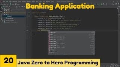Banking Application || Java 2021Complete Java MasterClass Zero to Hero Programming || Udemy Course