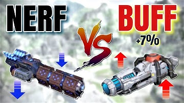[WR] Nucleon (nerfed) VS Redeemer (buffed) - Damage Comparison | War Robots Test Server