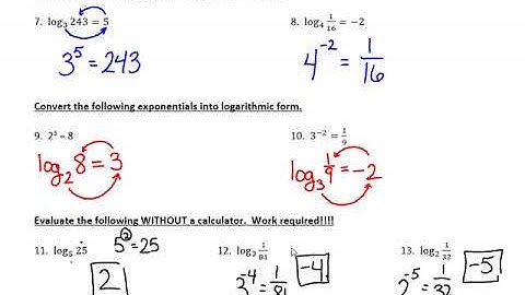 Algebra 2: Chapter 6 Review 2017