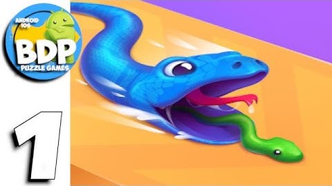 Snake Run Race・3D Running Game - Gameplay Part 1 Levels 1-15 (Android, iOS) - All Levels