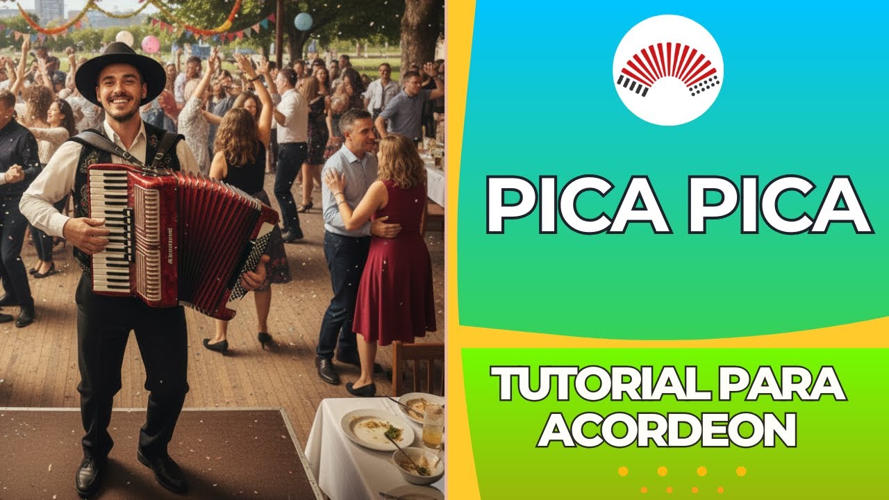 Pica Tutorial 🎹 PICA PICA - TUTORIAL CUMBIA DE AMOR SAGRADO - PARA ACORDEON A PIANO ...