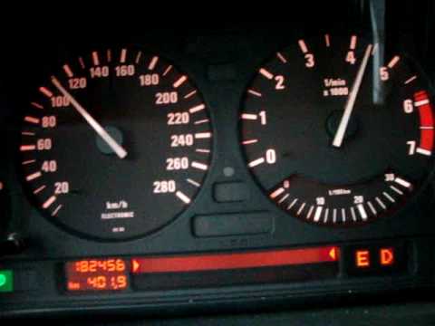 BMW e32 750i V12 Autobahn 50-250KmH 300PS acceleration Beschleunigung must see BERG-AUF