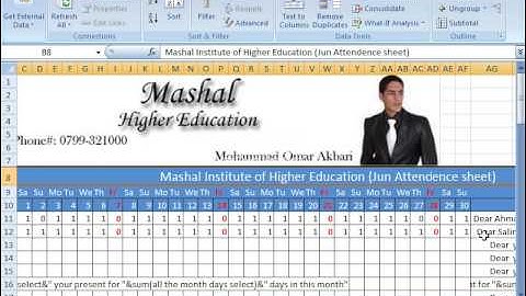 MS Excel 2007 Part 34) Function in Dari / Farsi Omar Akbari