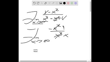 Find the limit or show that it does not exist. lim_x →∞1 - x^2/x^3 …