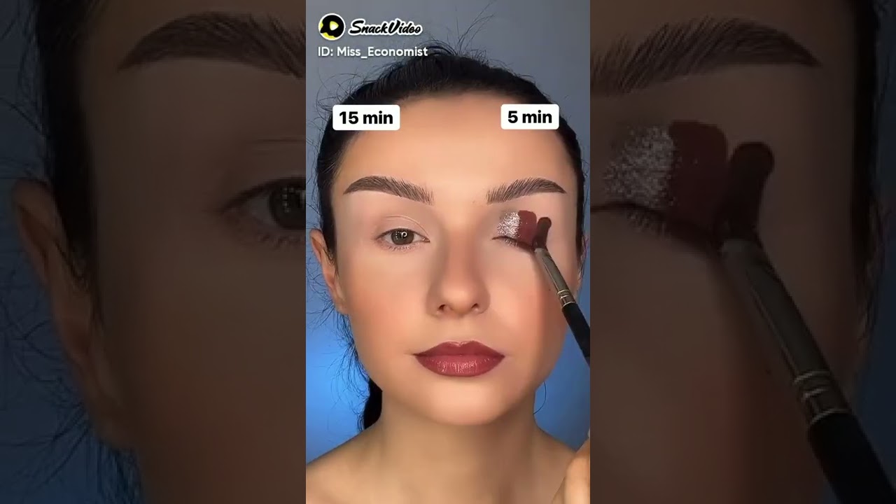 5 min vs 15 min eye makeup