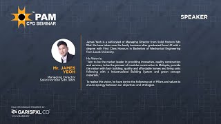 PAM CPD SEMINAR : MODULAR CONSTRUCTIONS FOR MALAYSIANS FUTURE