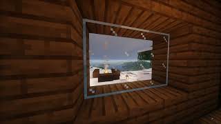 Snowy Cabin Fireplace – 3 Hours Cozy Minecraft Ambience for Sleep