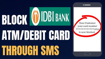 How To Block Idbi Bank Atm/Debit card online