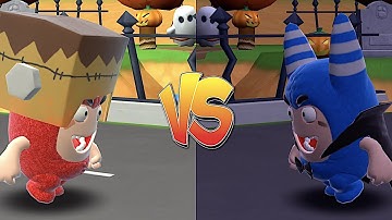 Oddbods Fuse vs Oddbods Pogo | Cartoon Running Match-Up