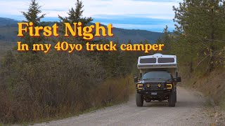 First night in the camper heading up for work