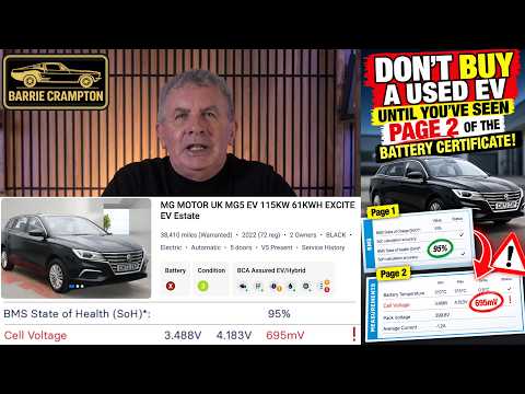 Don’t Buy a Used EV Until You’ve Seen PAGE 2 of the Battery Certificate!