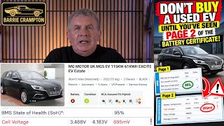 Don’t Buy a Used EV Until You’ve Seen PAGE 2 of the Battery Certificate!