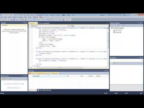 Visual Basic Programming lesson 13 - Write to text file