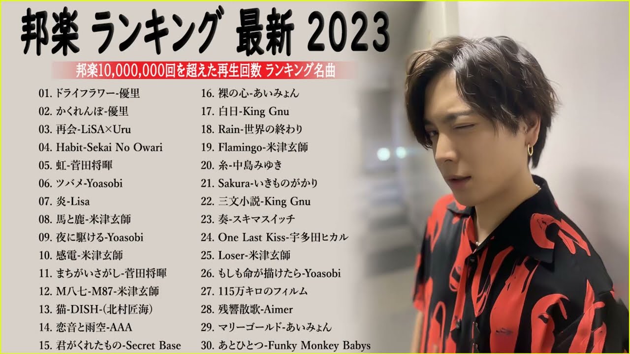 【広告なし】有名曲J-POPメドレー『2022最新版』🎶日本最高の歌メドレー || 優里、 YOASOBI、あいみょん、米津玄師 、宇多田ヒカル、ヨルシカ