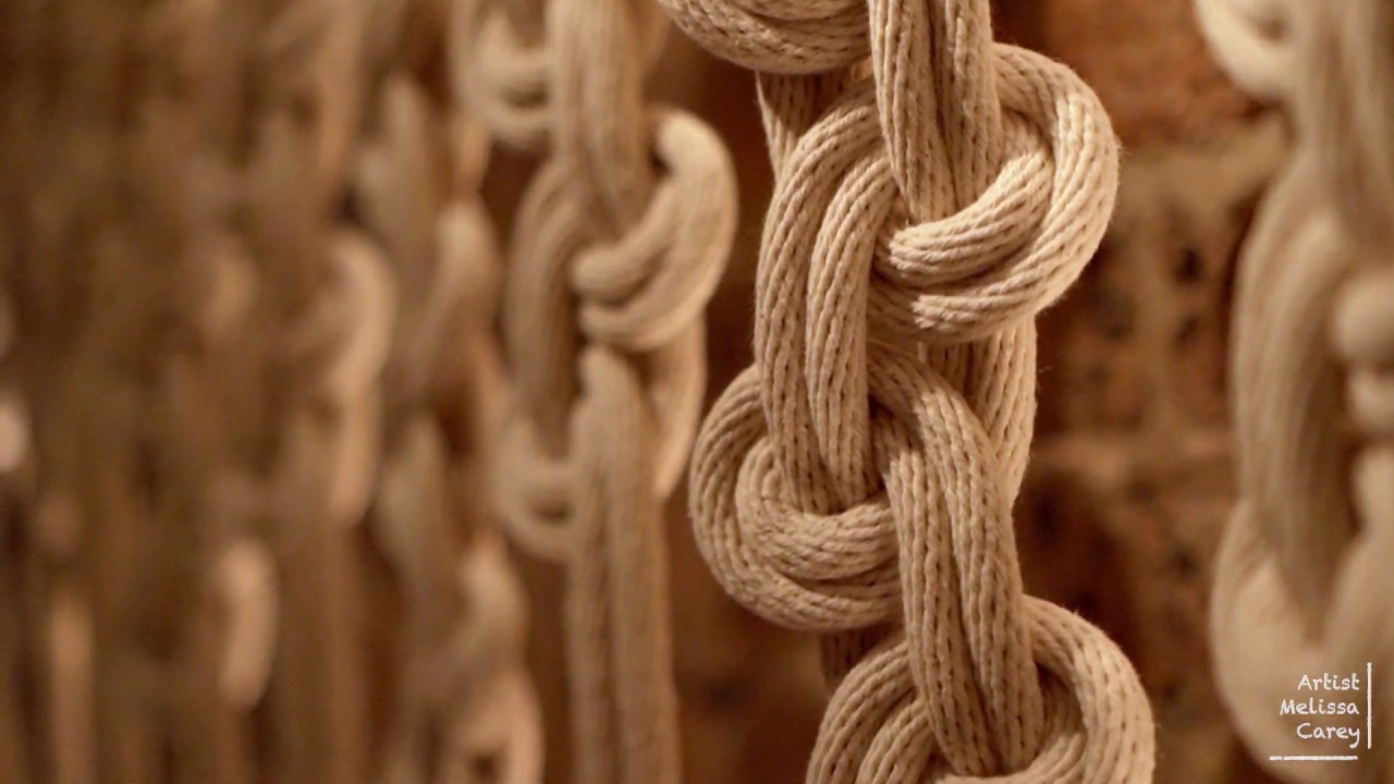 Macrame Rope Art Installation by Artist Melissa Carey / Sydney Australia 