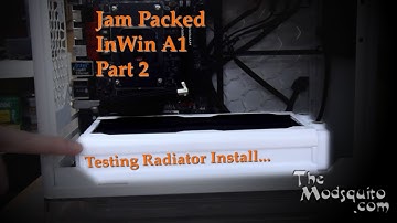 Jam Packed Part 2 - Radiator Install - InWin A1 Dual GPU Mod
