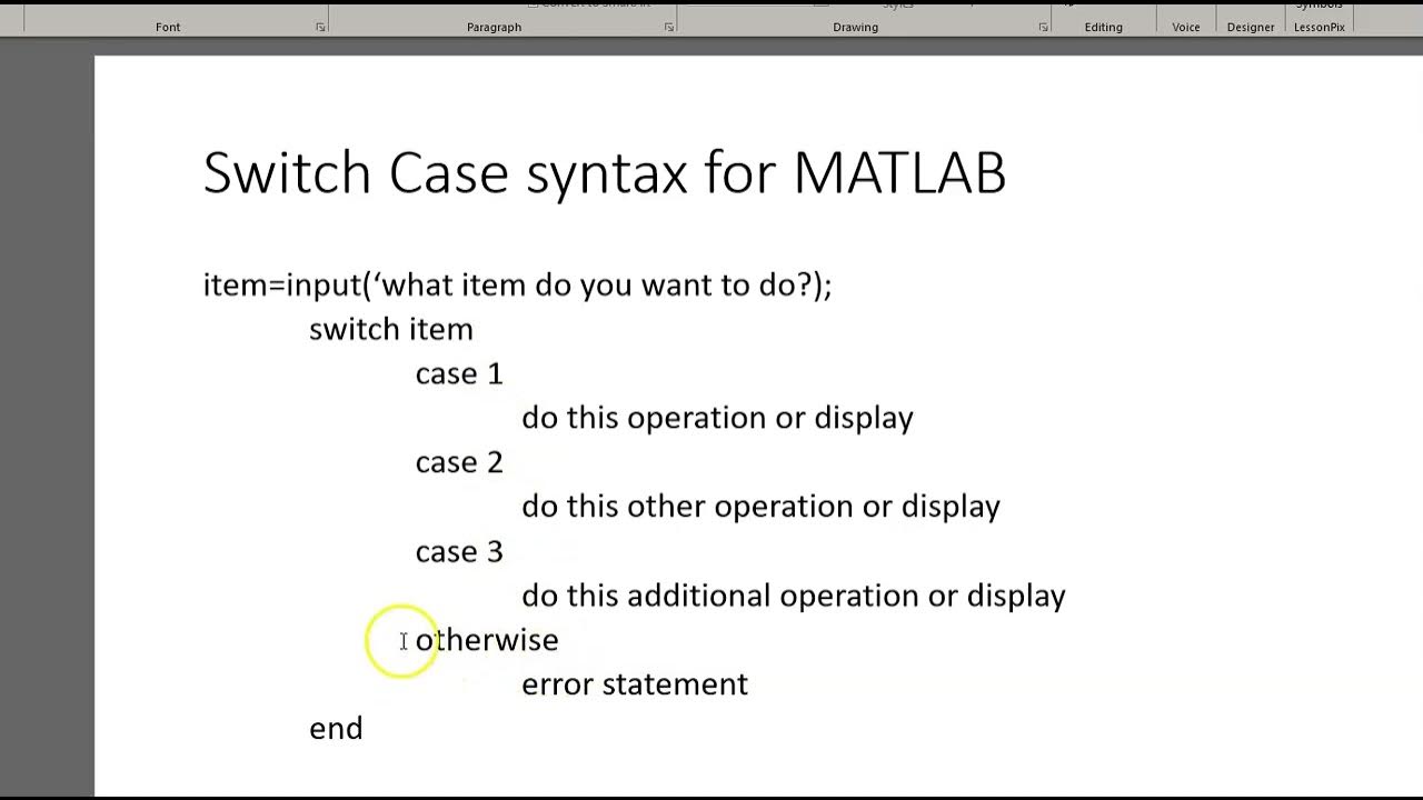 iei and sc syntax for MATLAB - YouTube