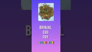 Brinjal Egg Fry