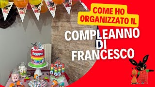 Come ho organizzato il compleanno di Francesco