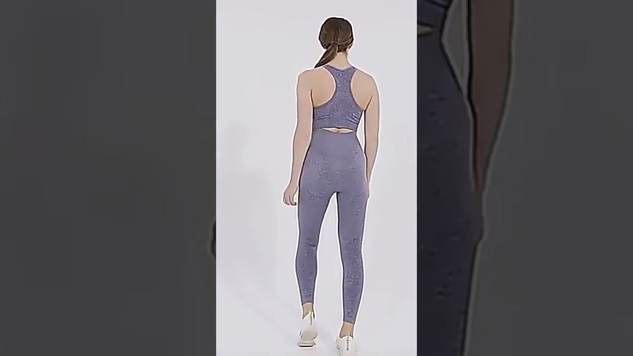 5Pieces Seamless Women's Yoga Set Fitness Long Sleeve Crop Top High Waist Leggings Tracksuit Workout