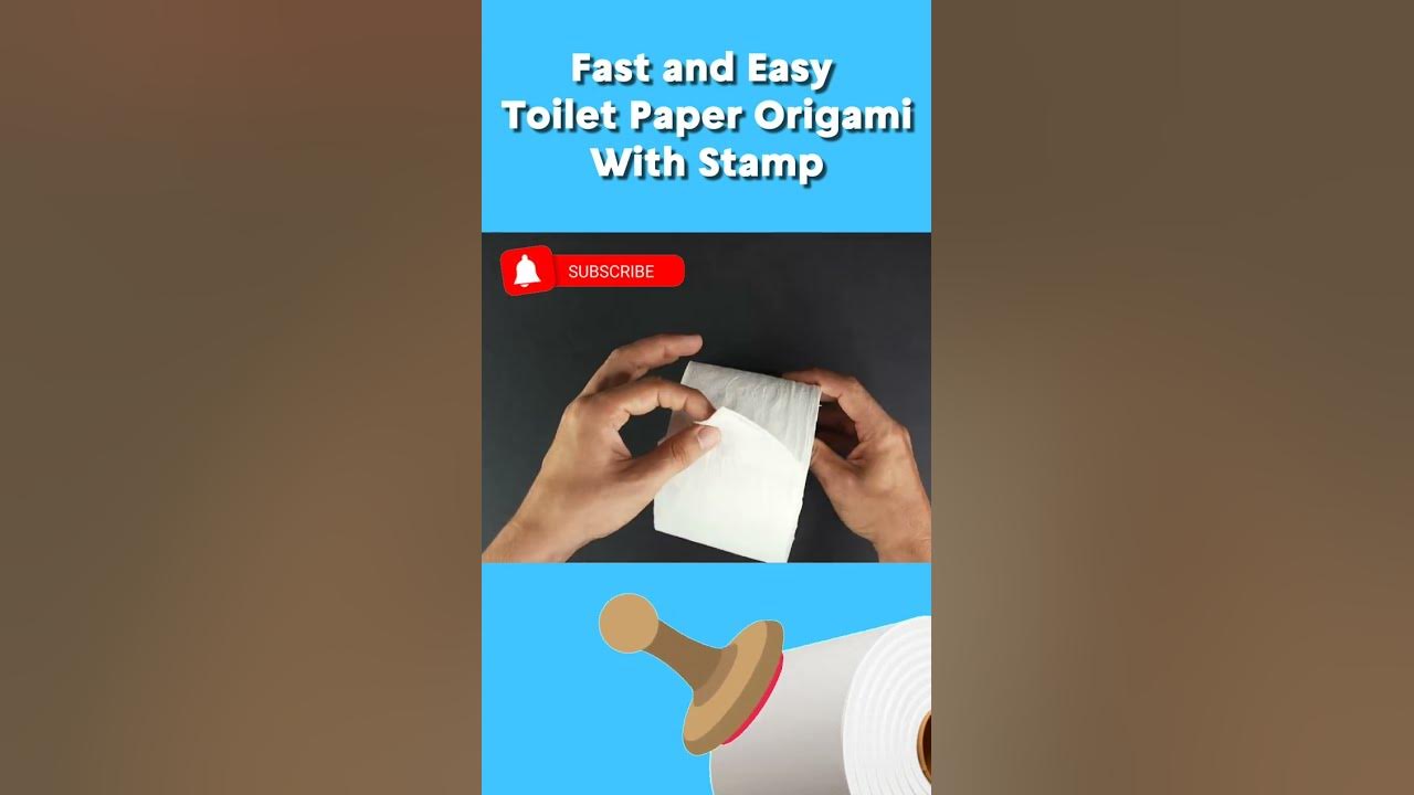 😊📩🧻 How To Make a Stamp on Toilet Paper Roll! #Shorts