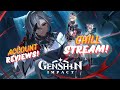 Just a chill genshin stream  account reviews  playing the events  genshinimpact