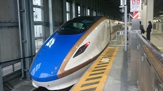 【北陸新幹線車窓】〜JR西日本W7系つるぎ号〜金沢駅を発車〜