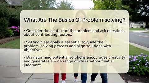 What Are The Basics Of Problem-solving? - The Personal Growth Path
