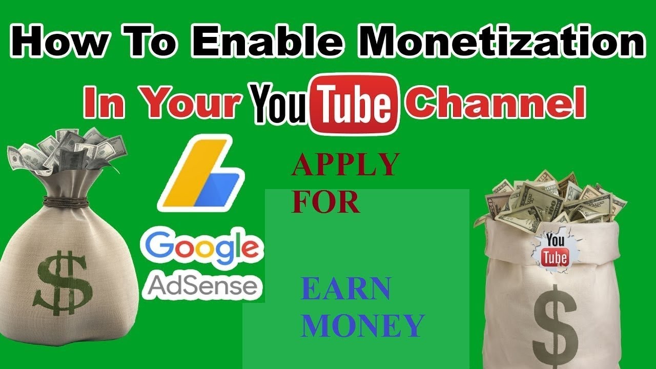 How to Enable Monetization & Free apply for Google AdSense on YouTube ...