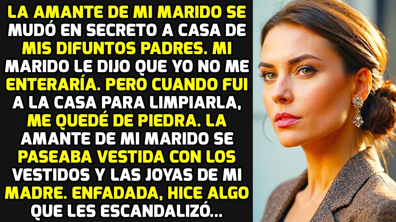 La Amante De Mi Marido Se Mudó En Secreto A La Casa De Mis Difuntos Padres Y... HISTORIAS LA VIDA