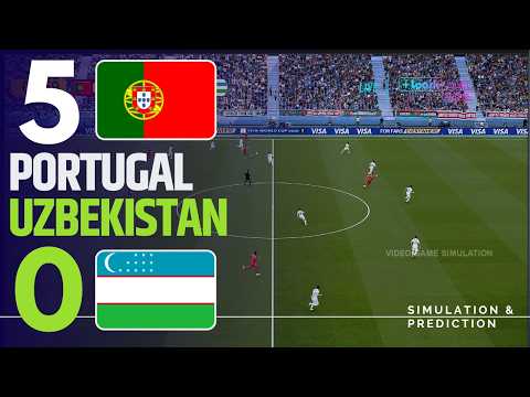 ⚽ Portugal 5-0 Uzbekistan Highlights | 2026 World Cup Video Game Simulation/Recreation