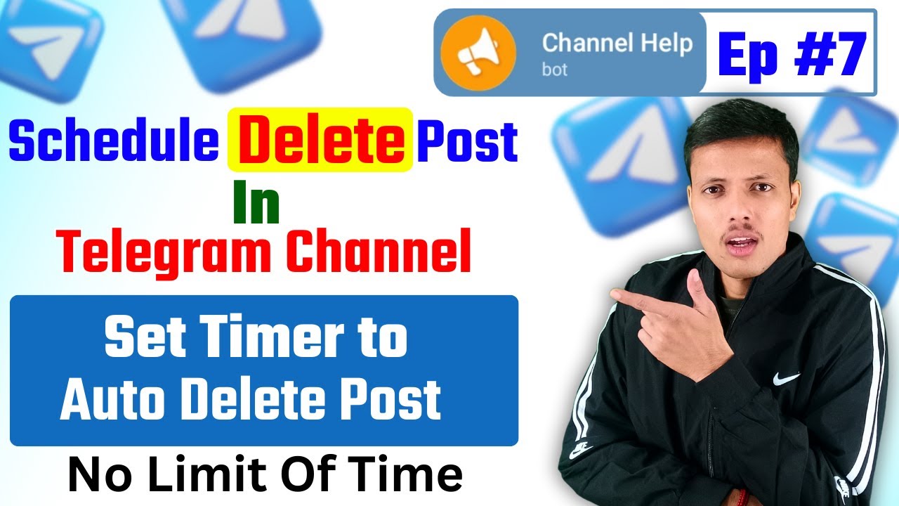 🔵 Ep 7 || How to Set Auto Delete Timer in Telegram Channel with Channel ...