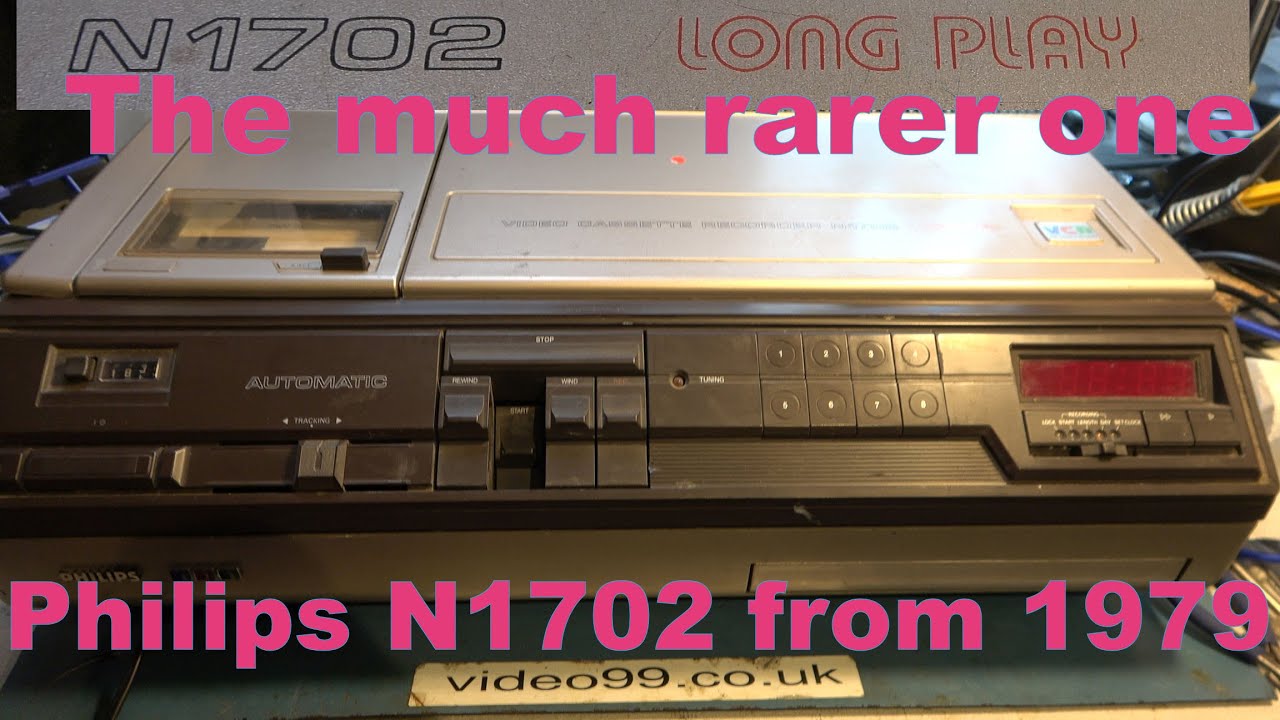 The rarer Philips N1702 video recorder from 1979. - YouTube
