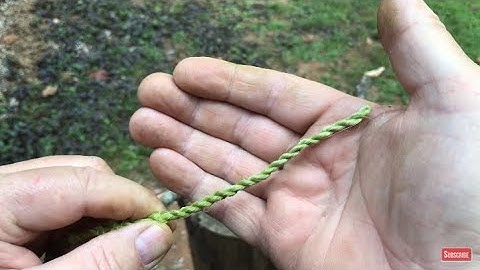 Making A Yucca Cordage Bow Drill Bowstring. It still looked PERFECT after such heavy use!!!