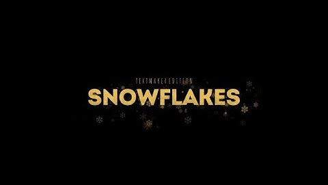 Gold & Silver Snowflake Titles DaVinci Resolve Templates