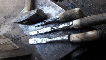 Forging 3 Wood Chisels Part 2
